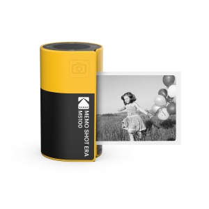 Camera compacta Kodak Cam Shot Mini 1, design retro, culoare galben
