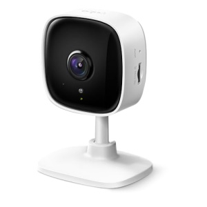 Camera de securitate cu camera IP Wi-Fi TP-Link Tapo C110 (rezolutie 3MP, audio pe 2 cai, detectare miscare, alarma sonora si luminoasa, viziune nocturna pana la 9 m, pana la 256 GB stocare locala pe card SD) Alb