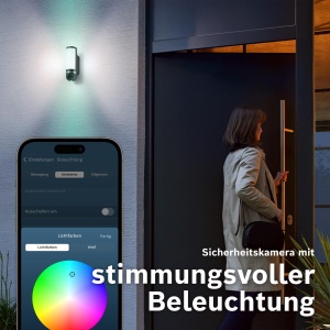 Camera de supraveghere exterioara Bosch Smart Home Eyes II, 1080p Full HD, cu alarma si lumina, antracit - Img 6