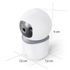 Camera de supraveghere Hama de interior camera inteligenta Wi-Fi cu vedere pe timp de noapte 1080p inregistrare detector de miscare cu detectare de pe - Img 6