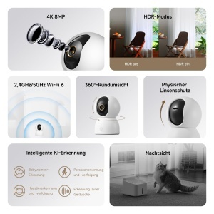 Camera de supraveghere XIAOMI C701 4K 8MP cu Wi-Fi si urmarire persoane - Img 2