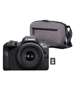 Camera Digitala Canon EOS R100, 24.1 MP, Obiectiv RF-S 18-45mm, Negru