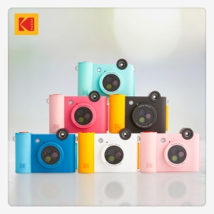 Camera digitala instant KODAK Smile cu Bluetooth, 20 fotografii, fuchsia - Img 8