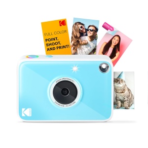 Camera foto instant Kodak Printomatic 10MP Tehnologie ZINK Albastra