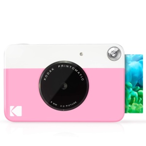 Camera foto instant Kodak Printomatic 5MP Roz Fotografie si imprimare pe hartie ZINK 2x3