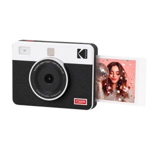 Camera foto si imprimanta KODAK Mini Shot 3 Retro 2-in-1, alb, 7,6x7,6cm - Img 1