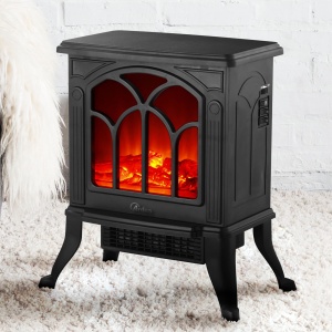 Camin electric ARDES CAMINO JR AR354, 1500 W, efect flacara, negru - Img 2
