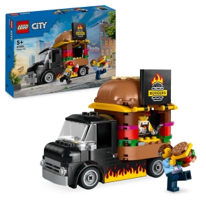 Camion de burgeri LEGO City 60404, 194 piese, cu 2 mini-persoane