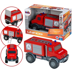 Camion de pompieri Mercedes-Benz Unimog 124 cu piese mobile pentru copii - Img 7