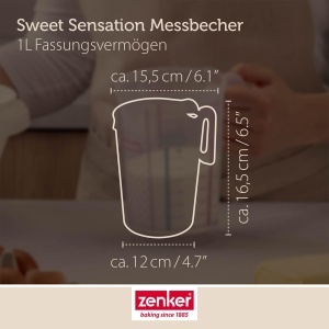 Cana de masurare Zenker Sweet Sensation 1000ml, rezistenta la caldura, colorata - Img 4