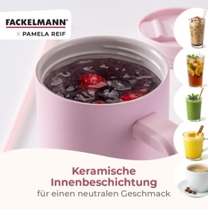 Cana izotermica Fackelmann Pamela Reif 1200 ml din otel inoxidabil, roz - Img 6