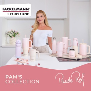 Cana izotermica Fackelmann x Pamela Reif 420 ml, inox, pastell beige - Img 9