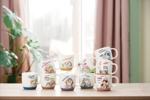 Cana Portelan 400ml NICI Lass Mich Nachdenken, Culoare Gri, Design Pisica - Img 4