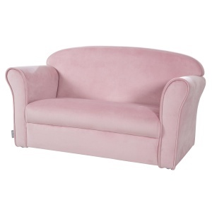 Canapea pentru copii roba Lil Sofa, rozmauve, cu perne de sprijin, 78 cm