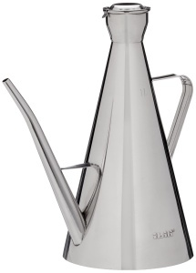 Canistra pentru ulei Ibili Iberica 1L din inox, argintie, 22 x 12 x 23 cm