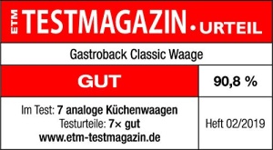 Cantar clasic din otel inoxidabil GASTROBACK 2 KG - analogic si mecanic, ideal pentru brutarii, bucatarie, gastronomie - design retro, cantar de copt fara baterie cu bol detasabil - Img 9