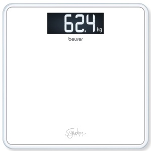 Cantar de baie Beurer GS 400, capacitate 200 kg, display iluminat, sticla securizata alba - Img 6