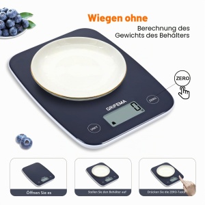 Cantar de bucatarie digital GRIFEMA GA2004, 5kg capacitate, design compact - Img 4