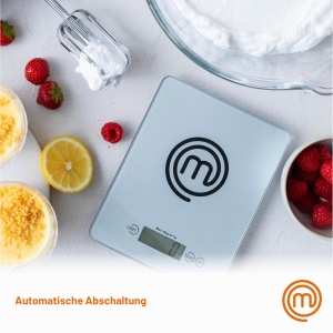 Cantar de bucatarie digital MasterChef, 5kg, sticla securizata, argintiu - Img 5
