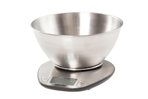 Cantar de bucatarie Mesko, inox, 5 kg, 21,5 x 21,5 x 10,5 cm - Img 6