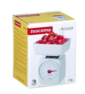 Cantar de bucatarie Tescoma Sharp, plastic, alb, 2 kg - Img 4