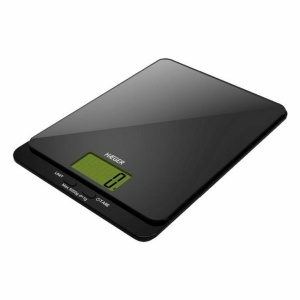 Cantar digital HAEGER cu sticla neagra, design flexibil, calitate superioara