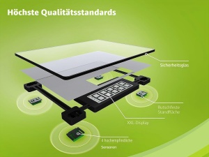 Cantar digital persoane Soehnle Style Sense Comfort 600, capacitate 200 kg, LCD mare - Img 3