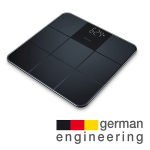 Cantar din sticla Beurer GS 235, cantar digital de baie cu afisaj magic, suprafata antiderapanta cu aspect de gresie mata, pornire si oprire automata, negru - Img 6