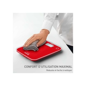 Cantar electronic de bucatarie Tefal Optiss BC50U3V0, capacitate 5 kg, display iluminat, alb - Img 3