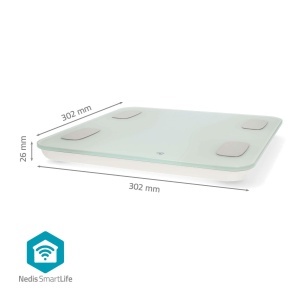 Cantar inteligent Nedis Bluetooth 16 functii de masurare Display LED - Img 5