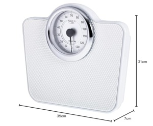 Cantar mecanic de baie Adler AD 8180 - Greutate corporala - Cantar analogic de fitness - Capacitate 136 kg - Cadran 15 cm - Suprafata antiderapanta - Usor de citit - Calibrat cu buton - Img 8