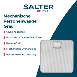 Cantar mecanic Salter 120 kg Platforma antialunecare Afisaj usor de citit - Img 2