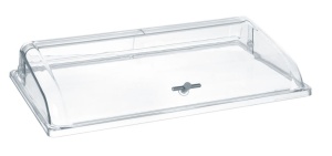 Capac cu deschidere tip rolltop HENDI, polycarbonat, GN 11, 545x335x95mm
