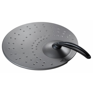 Capac de protectie pentru tigaie Silit, inox, 34 cm, negru