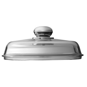 Capac de sticla Silit 28 cm cu maner metalic, rezistent la caldura, usor de curatat - Img 3