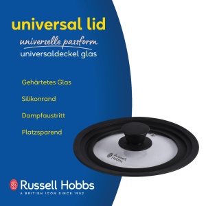 Capac transparent Russell Hobbs RH03281EU7, 16-20 cm, cu silicone si ventilatie - Img 2