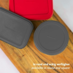 Capace reutilizabile din silicon Westmark, set 2 bucati, 10,5 si 8,5 cm, rosunegru - Img 6