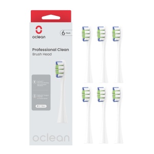 Capete de periuta de dinti Oclean Professional Clean, 6 buc, alb, cu perii DuPont