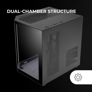 Carcasa Gaming MicroATX Mars Gaming MC-3TLITE, Sticla Temperata, Negru - Img 6