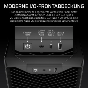 Carcasa PC Corsair 3200D RS Mid-Tower ATX, Negru, 3 Ventilatoare RS120 - Img 8