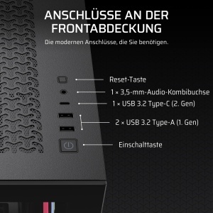 Carcasa PC Corsair 3500X LX-R RGB, Mid-Tower, 3 ventilatoare RGB, Negru - Img 6