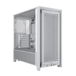 Carcasa PC Corsair Frame 4000D, Mid-Tower, Alb, Modulara, Flux de Aer Ridicat