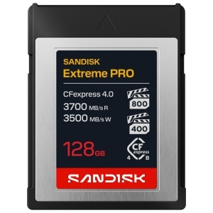 Card de memorie CFexpress SanDisk Extreme PRO 128 GB, PCIe Gen 4, 3700 MBs