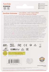 Card de memorie SanDisk Extreme 32 GB microSDHC UHS-I, viteza 100 MBs, Twin Pack - Img 2