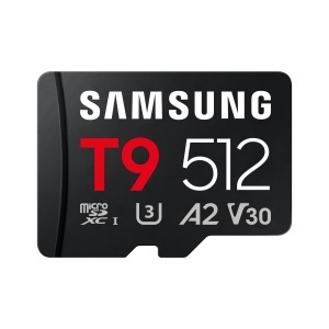 Card microSD Samsung T9, 512 GB, UHS-I U3, 200 MBs citire, negru