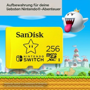 Card microSD SanDisk 256 GB pentru Nintendo Switch, U3, Class 10, 100 MBs - Img 6