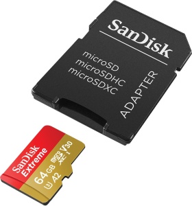 Card microSD SanDisk Extreme 64GB, viteza citire 170 MBs, UHS-I, A2 - Img 4