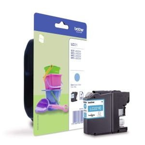 Cartus Cerneala Brother LC221C, Cyan, 260 Pagini