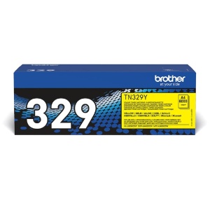 Cartus toner original Brother TN-329Y, Super-Jumbo, galben, 6000 pagini