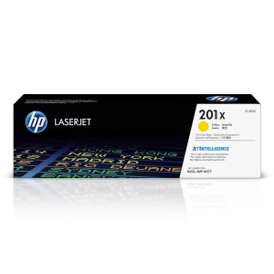 Cartus toner original HP 201X, galben, pentru imprimante Color LaserJet Pro, capacitate 2300 pagini
